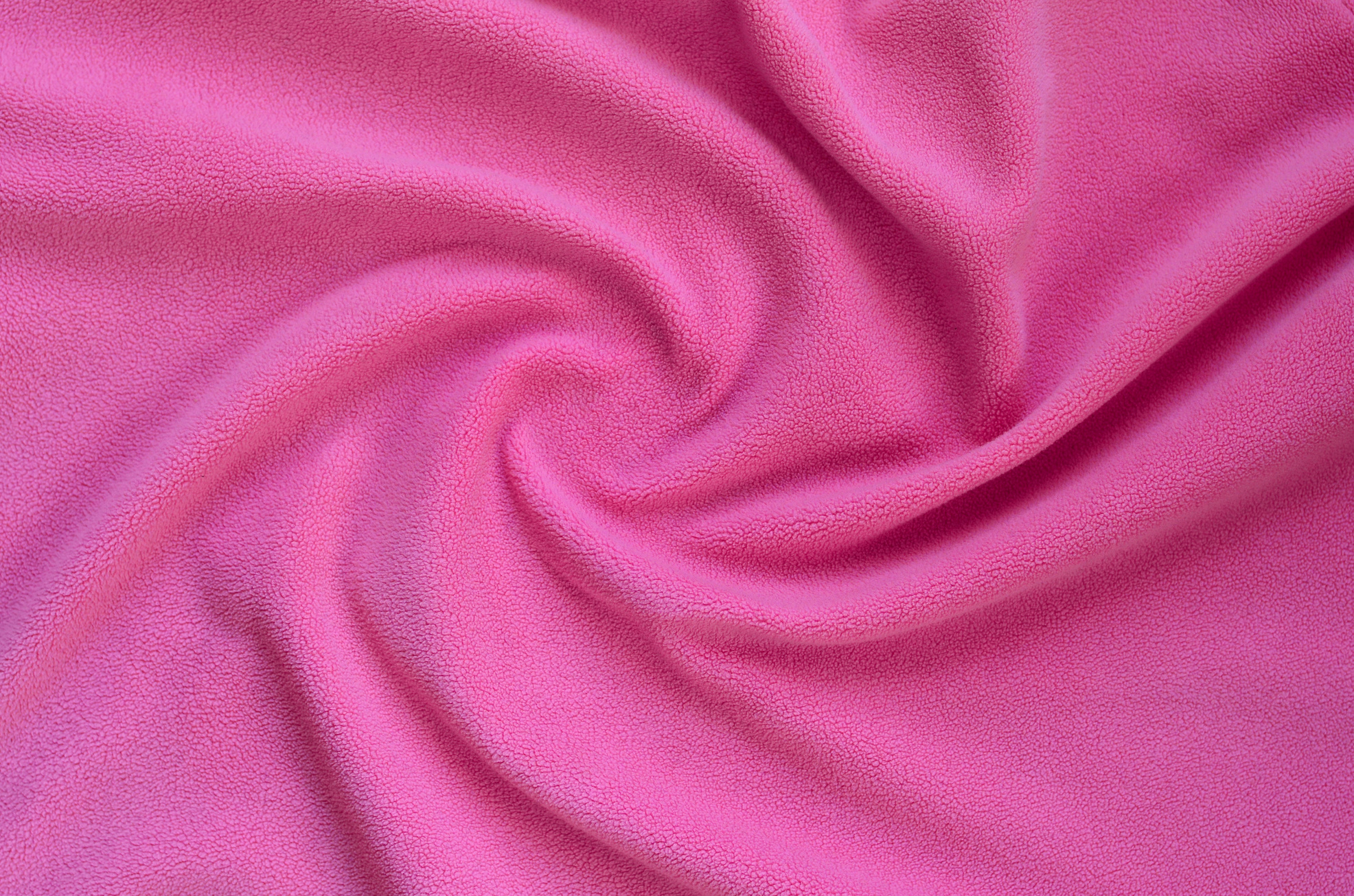 Blanket of Furry Pink Fleece Fabric